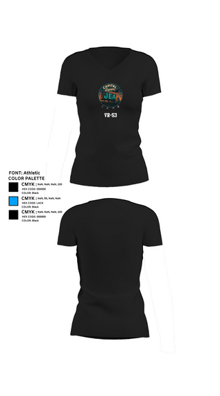 Womens Short Sleeve Vneck Shirt, VR-53, , Teamtime, Team time, sublimation, custom sports apparel, team uniforms, spirit wear, spiritwear, sports uniforms, custom shirts, team store, custom team store, fundraiser sports, apparel fundraiser