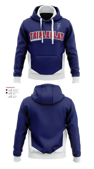 Hoodie, TRIPLEPLAY, Baseball, Teamtime, Team time, sublimation, custom sports apparel, team uniforms, spirit wear, spiritwear, sports uniforms, custom shirts, team store, custom team store, fundraiser sports, apparel fundraiser