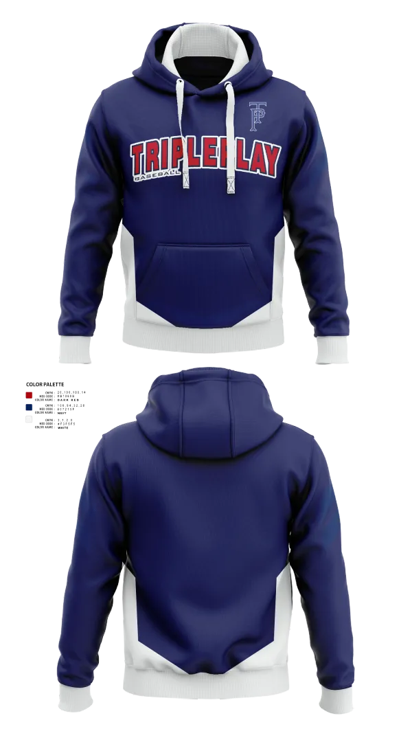 Hoodie, TRIPLEPLAY, Baseball, Teamtime, Team time, sublimation, custom sports apparel, team uniforms, spirit wear, spiritwear, sports uniforms, custom shirts, team store, custom team store, fundraiser sports, apparel fundraiser