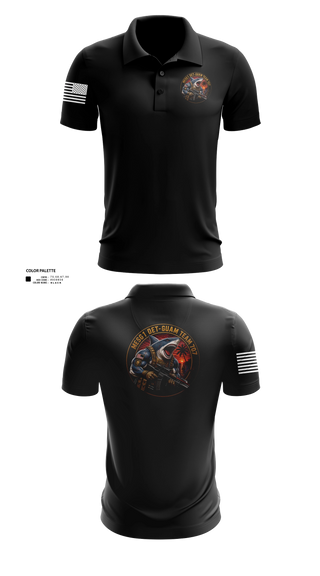 Short Sleeve Performance Polo, MESG-1 DET GUAM TEAM 707, Navy, Teamtime, Team time, sublimation, custom sports apparel, team uniforms, spirit wear, spiritwear, sports uniforms, custom shirts, team store, custom team store, fundraiser sports, apparel fundraiser