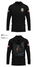 USS Truxtun DDG 103 Long Sleeve Hooded Sun Shirt - 6