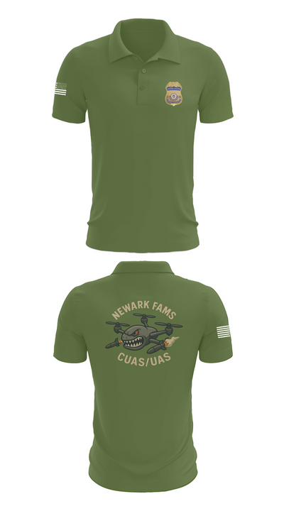Newark FAMS 70077799 Short Sleeve Performance Polo - 45
