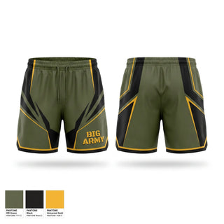 Athletic Shorts With Pockets, BIG ARMY, , Teamtime, Team time, sublimation, custom sports apparel, team uniforms, spirit wear, spiritwear, sports uniforms, custom shirts, team store, custom team store, fundraiser sports, apparel fundraiser