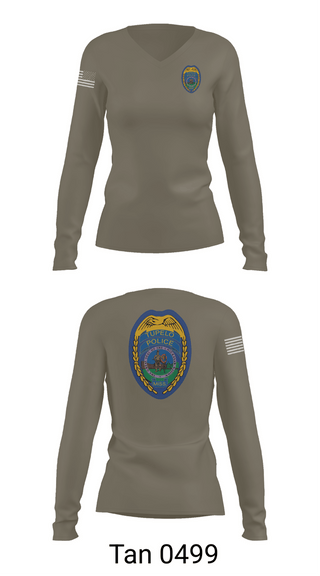 Womens Long Sleeve Vneck Shirt, Edward 12, Police, Teamtime, Team time, sublimation, custom sports apparel, team uniforms, spirit wear, spiritwear, sports uniforms, custom shirts, team store, custom team store, fundraiser sports, apparel fundraiser