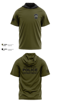 HOKES BLUFF POLICE DEPARTMENT 69321559 Short Sleeve Performance Shirt with hood - 1