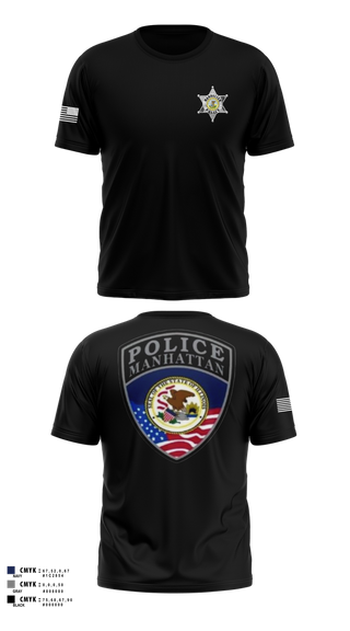 Old School Cotton Feel Shirt, Manhattan Police Department, , Teamtime, Team time, sublimation, custom sports apparel, team uniforms, spirit wear, spiritwear, sports uniforms, custom shirts, team store, custom team store, fundraiser sports, apparel fundraiser