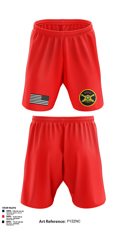 Athletic Shorts With Pockets, Fire’s Squadron 2nd SCR, , Teamtime, Team time, sublimation, custom sports apparel, team uniforms, spirit wear, spiritwear, sports uniforms, custom shirts, team store, custom team store, fundraiser sports, apparel fundraiser