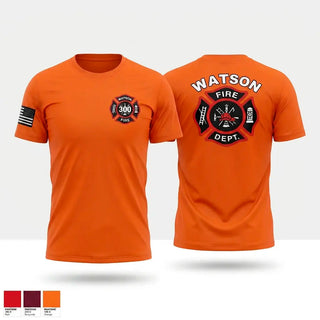 Short Sleeve Performance Shirt, WATSON, Fire Department, Teamtime, Team time, sublimation, custom sports apparel, team uniforms, spirit wear, spiritwear, sports uniforms, custom shirts, team store, custom team store, fundraiser sports, apparel fundraiser
