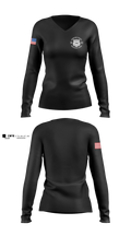 Houston Police Northeast Patrol Women's Long Sleeve V-neck Shirt - 5