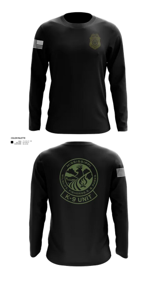 Long Sleeve Performance Shirt, MDWFP K9, , Teamtime, Team time, sublimation, custom sports apparel, team uniforms, spirit wear, spiritwear, sports uniforms, custom shirts, team store, custom team store, fundraiser sports, apparel fundraiser