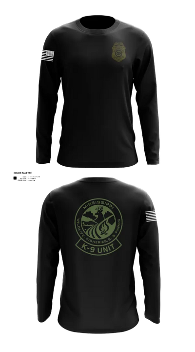MDWFP K9 21939837 Long Sleeve Performance Shirt 200