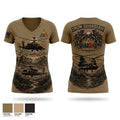 Iron eagles Women's Short Sleeve V-neck Shirt - 1