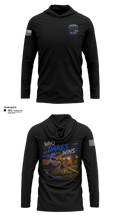 South Carolina Police K9 Association 6197242 Long Sleeve Performance Shirt with hood - 6