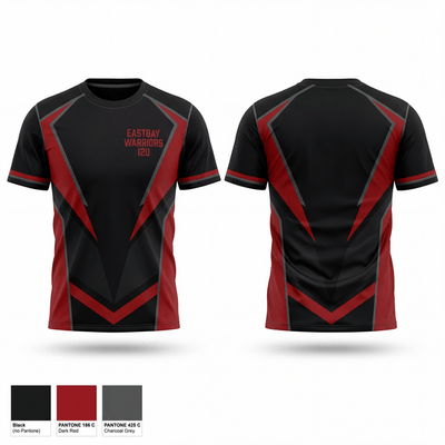 Eastbay Warriors 12U 59735081 Short Sleeve Performance Shirt - 2