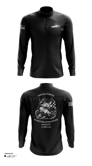 Quarter Zip Jacket, MOF/MOPO, Army, Teamtime, Team time, sublimation, custom sports apparel, team uniforms, spirit wear, spiritwear, sports uniforms, custom shirts, team store, custom team store, fundraiser sports, apparel fundraiser