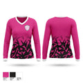 Detroit Revive Volleyball Women's Long Sleeve V-neck Shirt - 1