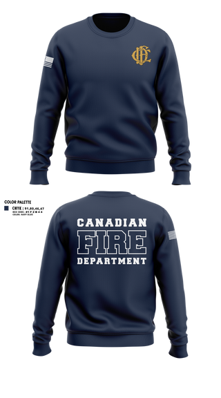 Crew Neck Sweatshirt, Canadian Volunteer Fire Department, Fire Department, Teamtime, Team time, sublimation, custom sports apparel, team uniforms, spirit wear, spiritwear, sports uniforms, custom shirts, team store, custom team store, fundraiser sports, apparel fundraiser
