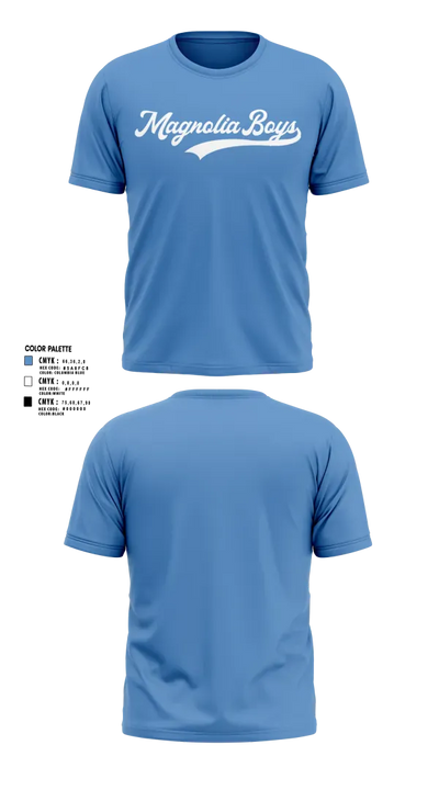 MAGNOLIA BOYS 95703014 Short Sleeve Performance Shirt - 12