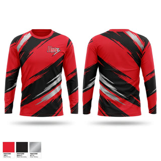 Long Sleeve Performance Shirt, Chicago Blitz Youth Football and Cheer, , Teamtime, Team time, sublimation, custom sports apparel, team uniforms, spirit wear, spiritwear, sports uniforms, custom shirts, team store, custom team store, fundraiser sports, apparel fundraiser