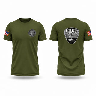 Old School Cotton Feel Shirt, Morton Police Department, Police, Teamtime, Team time, sublimation, custom sports apparel, team uniforms, spirit wear, spiritwear, sports uniforms, custom shirts, team store, custom team store, fundraiser sports, apparel fundraiser