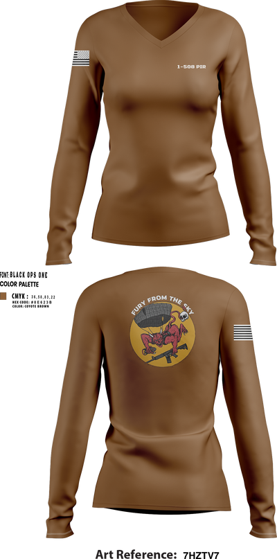 1-508 PIR 71200930 Women's Long Sleeve V-neck Shirt - 30