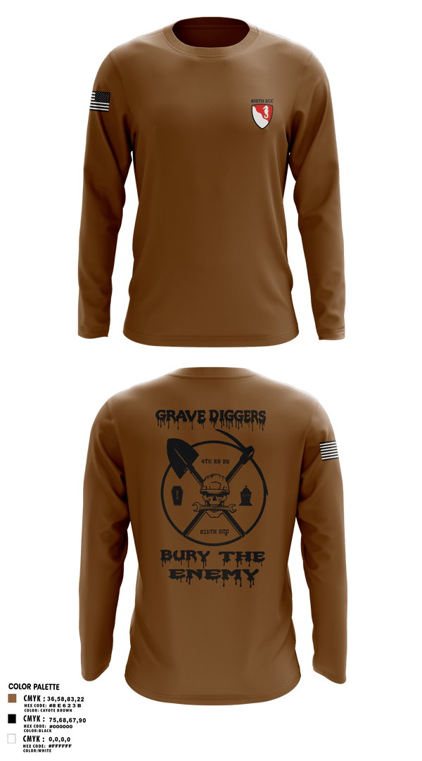 Long Sleeve Performance Polo, 615TH ECC, , Teamtime, Team time, sublimation, custom sports apparel, team uniforms, spirit wear, spiritwear, sports uniforms, custom shirts, team store, custom team store, fundraiser sports, apparel fundraiser