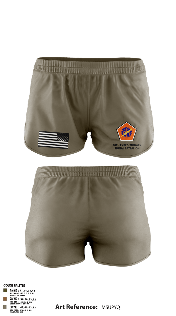 Ranger Panties, 98th Expeditionary Signal Battalion, Army, Teamtime, Team time, sublimation, custom sports apparel, team uniforms, spirit wear, spiritwear, sports uniforms, custom shirts, team store, custom team store, fundraiser sports, apparel fundraiser