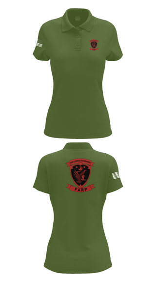 Women's Short Sleeve Performance Polo, FARP, Air Force, Teamtime, Team time, sublimation, custom sports apparel, team uniforms, spirit wear, spiritwear, sports uniforms, custom shirts, team store, custom team store, fundraiser sports, apparel fundraiser