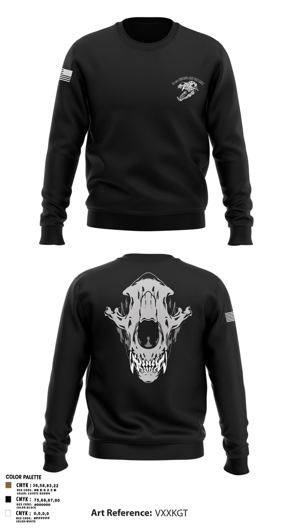 Crew Neck Sweatshirt, B co 224th MI BN MX, Army, Teamtime, Team time, sublimation, custom sports apparel, team uniforms, spirit wear, spiritwear, sports uniforms, custom shirts, team store, custom team store, fundraiser sports, apparel fundraiser
