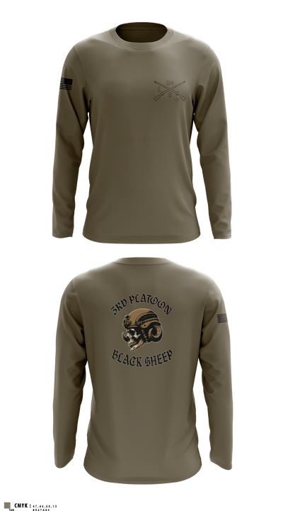 3rd PLT black sheep 13771381 Long Sleeve Performance Shirt - 3