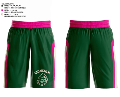 Grinches 25708713 Mens Basketball Shorts - 1