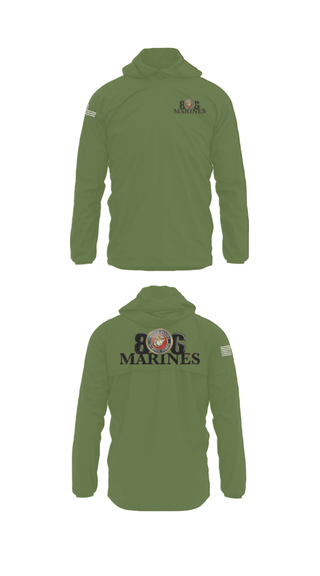 Windbreaker, 806 Marines, Marines, Teamtime, Team time, sublimation, custom sports apparel, team uniforms, spirit wear, spiritwear, sports uniforms, custom shirts, team store, custom team store, fundraiser sports, apparel fundraiser