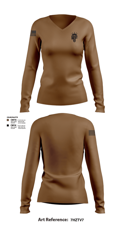 SGT FIALHO 35481764 Women's Long Sleeve V-neck Shirt - 101