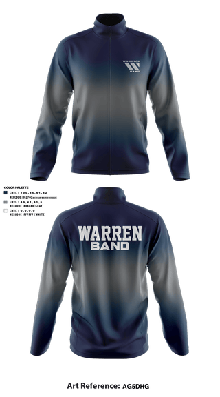 Fleece Jacket, Warren Band Boosters, Spirit Store, Teamtime, Team time, sublimation, custom sports apparel, team uniforms, spirit wear, spiritwear, sports uniforms, custom shirts, team store, custom team store, fundraiser sports, apparel fundraiser