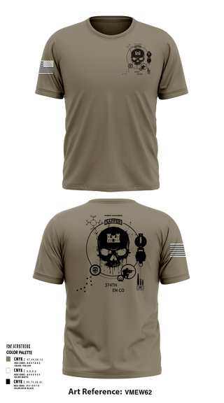 Short Sleeve Performance Shirt, 374TH CECI, Army, Teamtime, Team time, sublimation, custom sports apparel, team uniforms, spirit wear, spiritwear, sports uniforms, custom shirts, team store, custom team store, fundraiser sports, apparel fundraiser