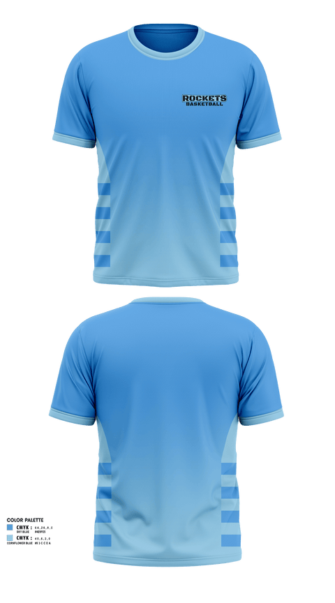 Short Sleeve Performance Shirt, Rockets, Men's Basketball, Teamtime, Team time, sublimation, custom sports apparel, team uniforms, spirit wear, spiritwear, sports uniforms, custom shirts, team store, custom team store, fundraiser sports, apparel fundraiser