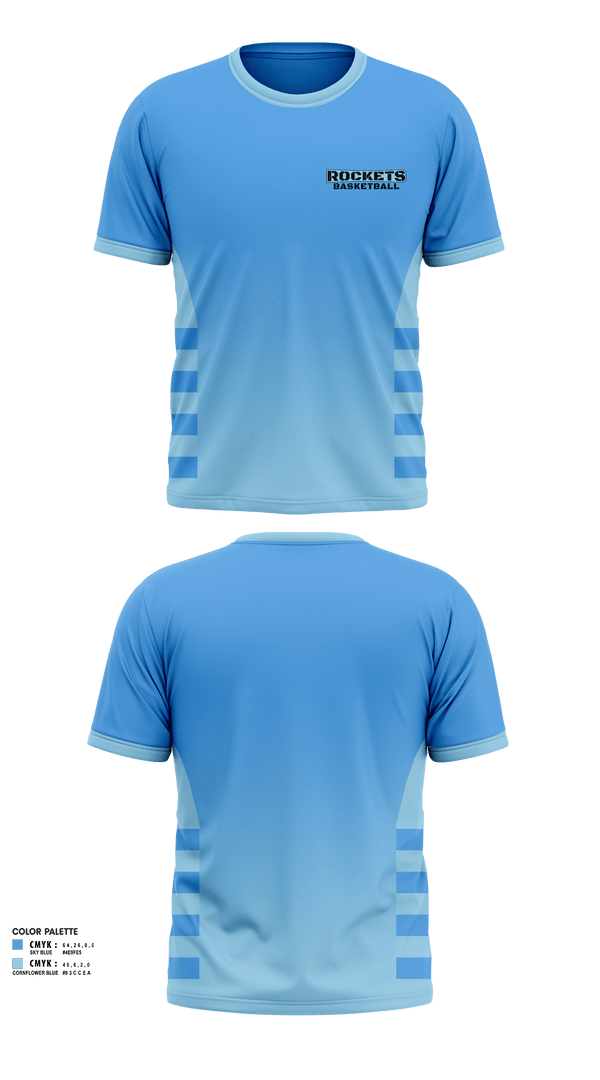 Short Sleeve Performance Shirt, Rockets, Men's Basketball, Teamtime, Team time, sublimation, custom sports apparel, team uniforms, spirit wear, spiritwear, sports uniforms, custom shirts, team store, custom team store, fundraiser sports, apparel fundraiser