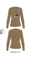SMW 777 26525644 Women's Long Sleeve V-neck Shirt - 2