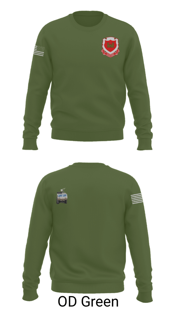 Crew Neck Sweatshirt, 185th Engineer Support Company, , Teamtime, Team time, sublimation, custom sports apparel, team uniforms, spirit wear, spiritwear, sports uniforms, custom shirts, team store, custom team store, fundraiser sports, apparel fundraiser