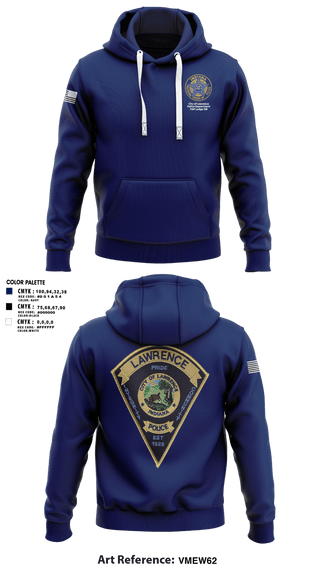 Hoodie, Lawrence Police FOP 1599, Police, Teamtime, Team time, sublimation, custom sports apparel, team uniforms, spirit wear, spiritwear, sports uniforms, custom shirts, team store, custom team store, fundraiser sports, apparel fundraiser