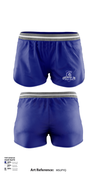Women's Shorts, Orland Jr Trojans Cheer, Cheer, Teamtime, Team time, sublimation, custom sports apparel, team uniforms, spirit wear, spiritwear, sports uniforms, custom shirts, team store, custom team store, fundraiser sports, apparel fundraiser