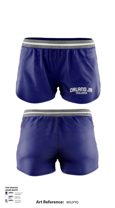 Orland Jr Trojans Cheer 6207473 Women's Shorts - 1