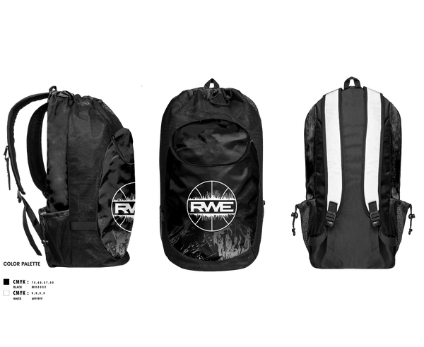 Gear Bag, Rwe, Men's Basketball, Teamtime, Team time, sublimation, custom sports apparel, team uniforms, spirit wear, spiritwear, sports uniforms, custom shirts, team store, custom team store, fundraiser sports, apparel fundraiser