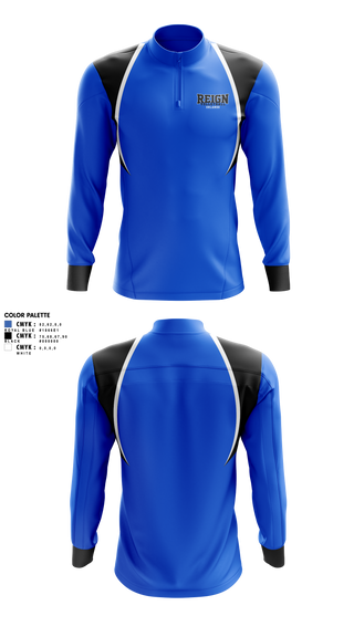 Quarter Zip Jacket, Reign volleyball Orlando, Women's Volleyball, Teamtime, Team time, sublimation, custom sports apparel, team uniforms, spirit wear, spiritwear, sports uniforms, custom shirts, team store, custom team store, fundraiser sports, apparel fundraiser