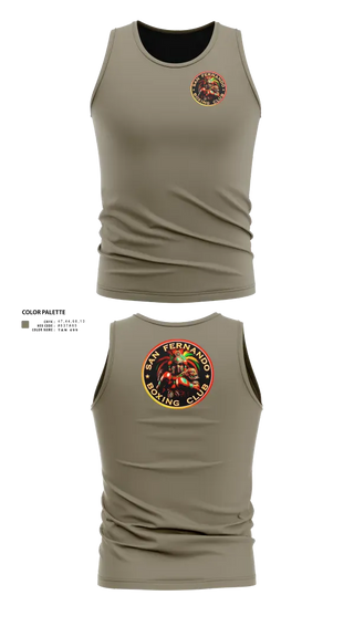 Tank Top, San Fernando Boxing Club, Spirit Store, Teamtime, Team time, sublimation, custom sports apparel, team uniforms, spirit wear, spiritwear, sports uniforms, custom shirts, team store, custom team store, fundraiser sports, apparel fundraiser