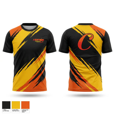 Lightning Force Athletics 21886901 Soft Poly Tee Cotton Like Feel - 1
