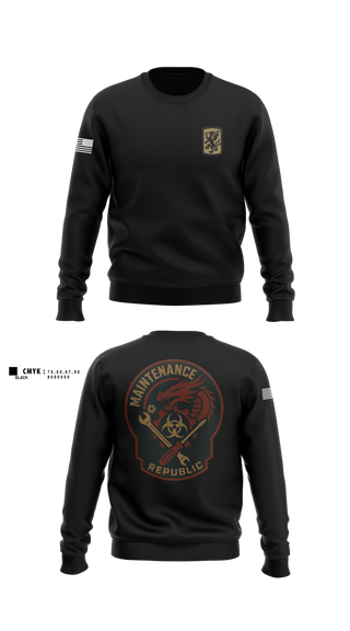 Crew Neck Sweatshirt, 411Th CBRN, Army, Teamtime, Team time, sublimation, custom sports apparel, team uniforms, spirit wear, spiritwear, sports uniforms, custom shirts, team store, custom team store, fundraiser sports, apparel fundraiser