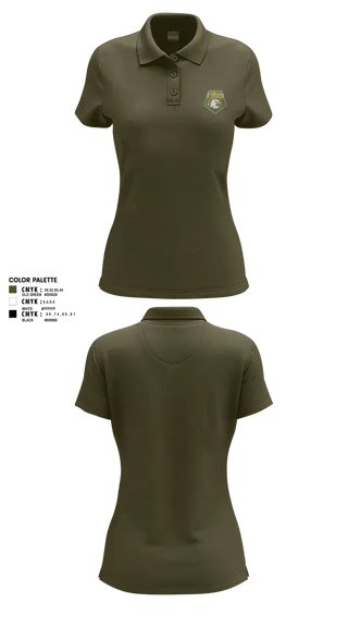 Womens Short Sleeve Performance Polo, PM C2 Transport, Army, Teamtime, Team time, sublimation, custom sports apparel, team uniforms, spirit wear, spiritwear, sports uniforms, custom shirts, team store, custom team store, fundraiser sports, apparel fundraiser