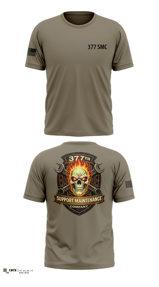 Old School Cotton Feel Shirt, 377 Support Maintenance Company, Army, Teamtime, Team time, sublimation, custom sports apparel, team uniforms, spirit wear, spiritwear, sports uniforms, custom shirts, team store, custom team store, fundraiser sports, apparel fundraiser