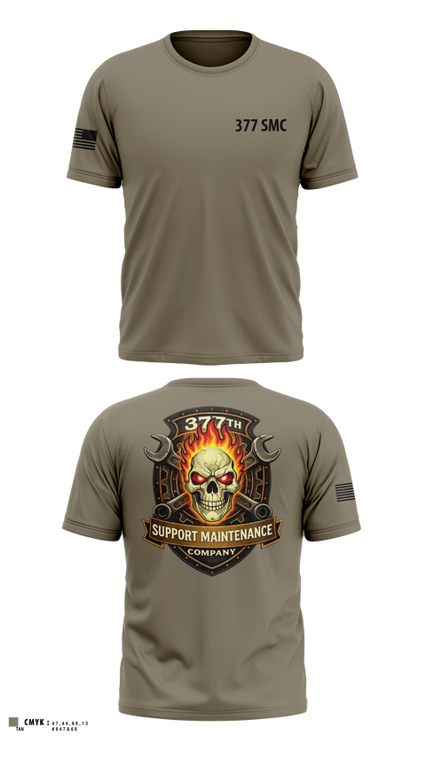 Old School Cotton Feel Shirt, 377 Support Maintenance Company, Army, Teamtime, Team time, sublimation, custom sports apparel, team uniforms, spirit wear, spiritwear, sports uniforms, custom shirts, team store, custom team store, fundraiser sports, apparel fundraiser